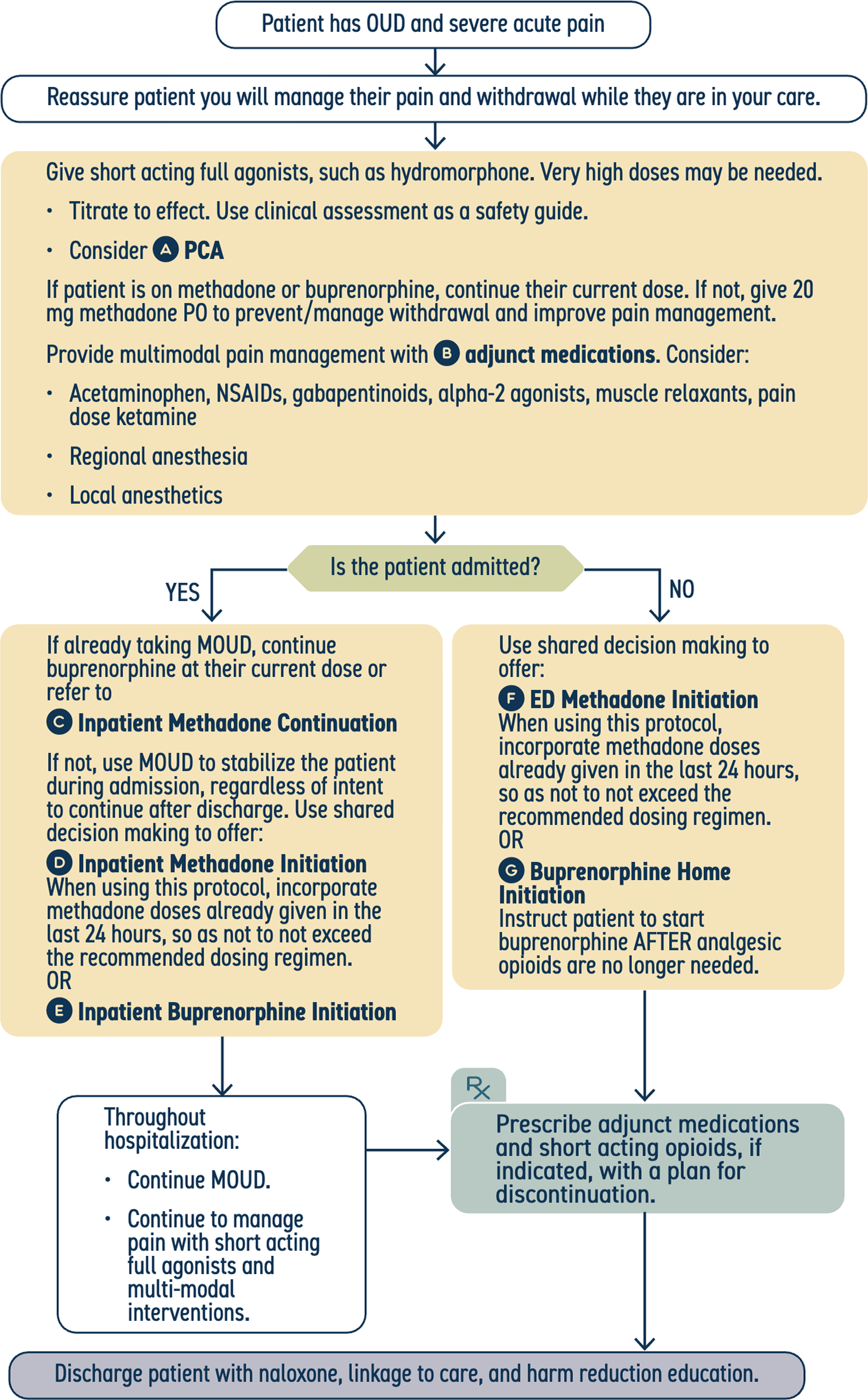 Flowchart of the Acute Pain Opioid Use Disorder Protocol